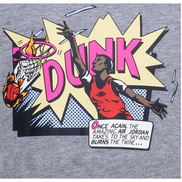 Nike Other - $38 Nike Men's Air Jordan Brand Dunk Tee Grey/Multi FZ1939-091 L